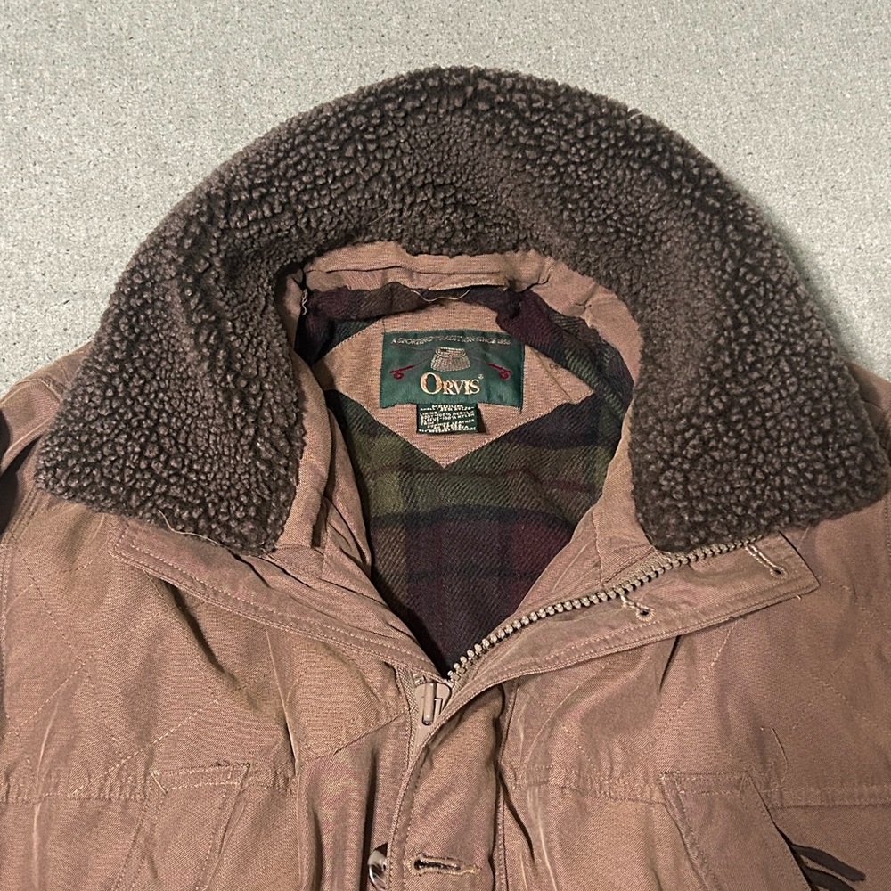 Vintage ORVIS Men's Flannel Lined Winter Field Jacket